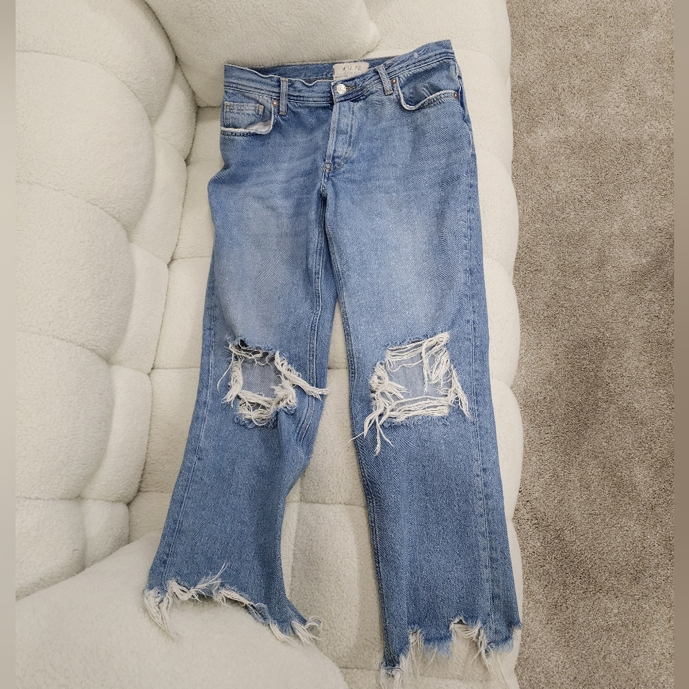 We the Free Maggie Mid Rise Straight Jeans